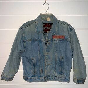 Harley-Davidson cropped jean jacket